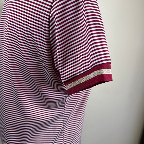 The Redface white/ red stripe short sleeve top mountaineer trail running outdoor - Picture 11 of 14